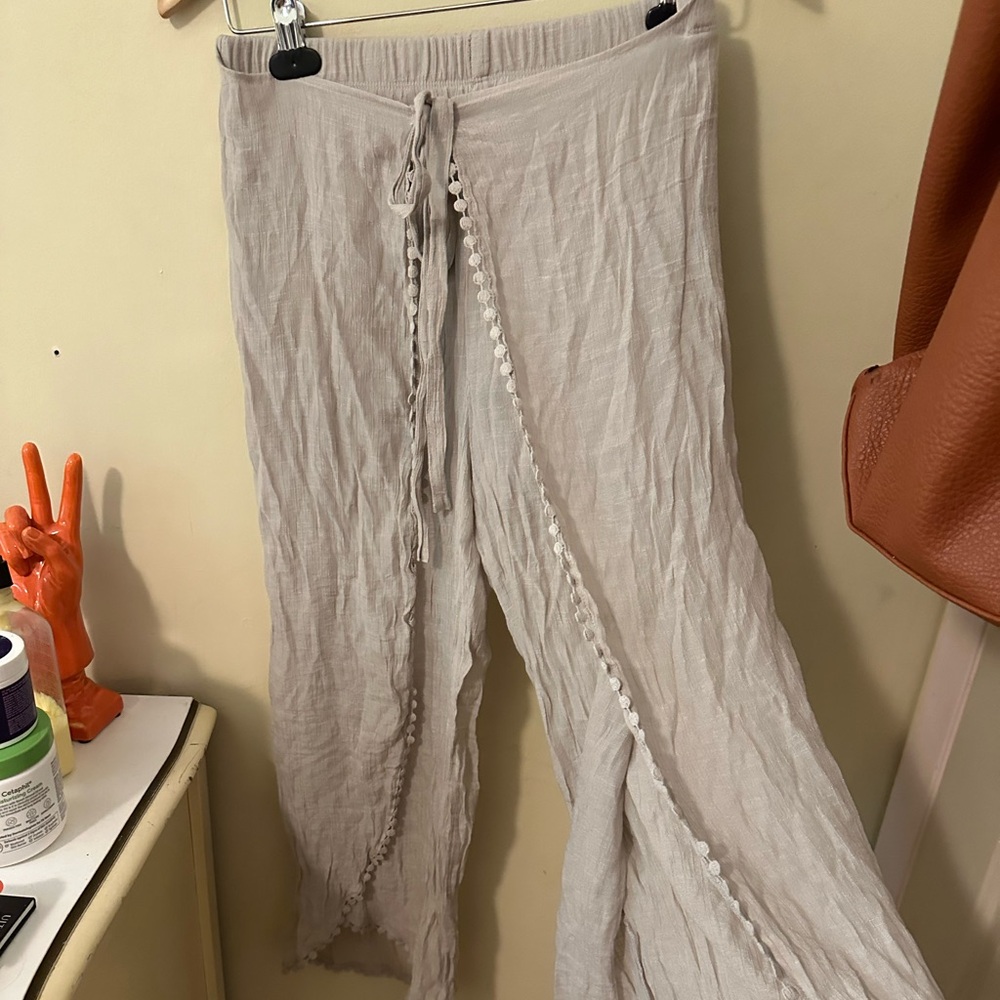 Linen beach pants - Picture 3 of 12